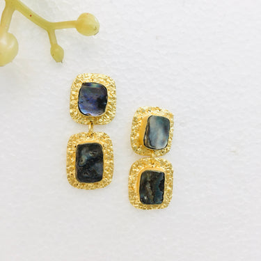 Brass Doublet Earrings Zayn Luxury Jewellery